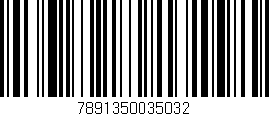Código de barras (EAN, GTIN, SKU, ISBN): '7891350035032'