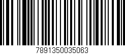 Código de barras (EAN, GTIN, SKU, ISBN): '7891350035063'