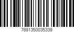 Código de barras (EAN, GTIN, SKU, ISBN): '7891350035339'