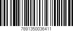 Código de barras (EAN, GTIN, SKU, ISBN): '7891350036411'