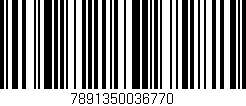 Código de barras (EAN, GTIN, SKU, ISBN): '7891350036770'