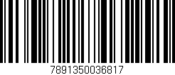 Código de barras (EAN, GTIN, SKU, ISBN): '7891350036817'