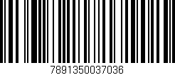 Código de barras (EAN, GTIN, SKU, ISBN): '7891350037036'