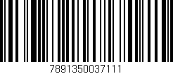 Código de barras (EAN, GTIN, SKU, ISBN): '7891350037111'