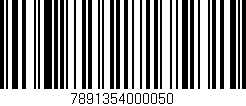 Código de barras (EAN, GTIN, SKU, ISBN): '7891354000050'