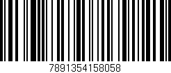 Código de barras (EAN, GTIN, SKU, ISBN): '7891354158058'
