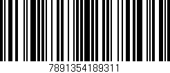 Código de barras (EAN, GTIN, SKU, ISBN): '7891354189311'
