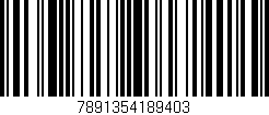 Código de barras (EAN, GTIN, SKU, ISBN): '7891354189403'