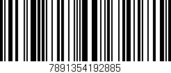 Código de barras (EAN, GTIN, SKU, ISBN): '7891354192885'
