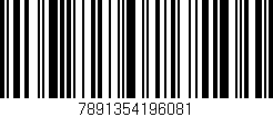 Código de barras (EAN, GTIN, SKU, ISBN): '7891354196081'