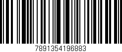 Código de barras (EAN, GTIN, SKU, ISBN): '7891354196883'