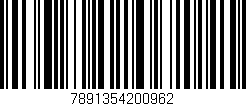 Código de barras (EAN, GTIN, SKU, ISBN): '7891354200962'