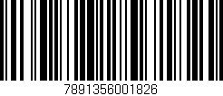 Código de barras (EAN, GTIN, SKU, ISBN): '7891356001826'