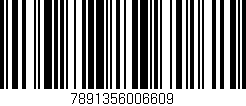 Código de barras (EAN, GTIN, SKU, ISBN): '7891356006609'