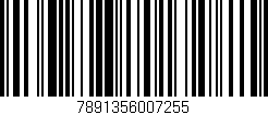 Código de barras (EAN, GTIN, SKU, ISBN): '7891356007255'