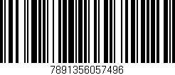 Código de barras (EAN, GTIN, SKU, ISBN): '7891356057496'