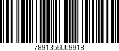 Código de barras (EAN, GTIN, SKU, ISBN): '7891356069918'