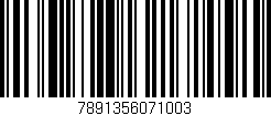 Código de barras (EAN, GTIN, SKU, ISBN): '7891356071003'