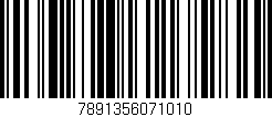 Código de barras (EAN, GTIN, SKU, ISBN): '7891356071010'