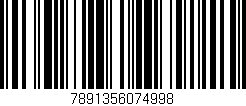 Código de barras (EAN, GTIN, SKU, ISBN): '7891356074998'