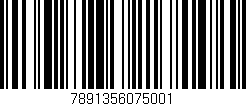 Código de barras (EAN, GTIN, SKU, ISBN): '7891356075001'