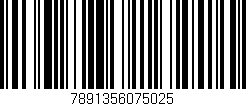 Código de barras (EAN, GTIN, SKU, ISBN): '7891356075025'