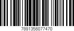 Código de barras (EAN, GTIN, SKU, ISBN): '7891356077470'