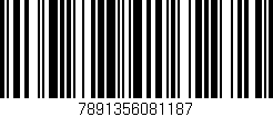 Código de barras (EAN, GTIN, SKU, ISBN): '7891356081187'