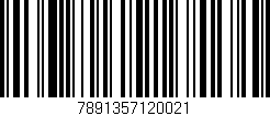 Código de barras (EAN, GTIN, SKU, ISBN): '7891357120021'