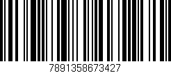 Código de barras (EAN, GTIN, SKU, ISBN): '7891358673427'