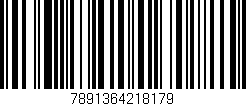 Código de barras (EAN, GTIN, SKU, ISBN): '7891364218179'