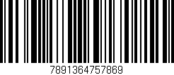 Código de barras (EAN, GTIN, SKU, ISBN): '7891364757869'