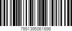 Código de barras (EAN, GTIN, SKU, ISBN): '7891395061898'