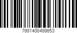 Código de barras (EAN, GTIN, SKU, ISBN): '7891400489853'