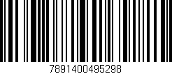 Código de barras (EAN, GTIN, SKU, ISBN): '7891400495298'