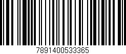 Código de barras (EAN, GTIN, SKU, ISBN): '7891400533365'