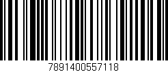 Código de barras (EAN, GTIN, SKU, ISBN): '7891400557118'