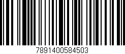 Código de barras (EAN, GTIN, SKU, ISBN): '7891400584503'