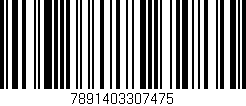 Código de barras (EAN, GTIN, SKU, ISBN): '7891403307475'