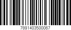Código de barras (EAN, GTIN, SKU, ISBN): '7891403500067'