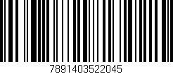 Código de barras (EAN, GTIN, SKU, ISBN): '7891403522045'