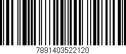 Código de barras (EAN, GTIN, SKU, ISBN): '7891403522120'