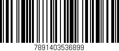 Código de barras (EAN, GTIN, SKU, ISBN): '7891403536899'