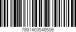 Código de barras (EAN, GTIN, SKU, ISBN): '7891403546508'