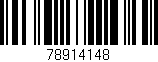 Código de barras (EAN, GTIN, SKU, ISBN): '78914148'