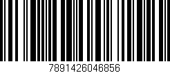Código de barras (EAN, GTIN, SKU, ISBN): '7891426046856'