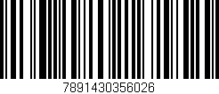 Código de barras (EAN, GTIN, SKU, ISBN): '7891430356026'