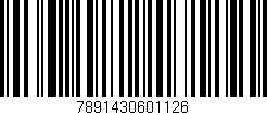 Código de barras (EAN, GTIN, SKU, ISBN): '7891430601126'
