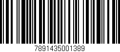 Código de barras (EAN, GTIN, SKU, ISBN): '7891435001389'