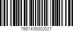 Código de barras (EAN, GTIN, SKU, ISBN): '7891435002027'